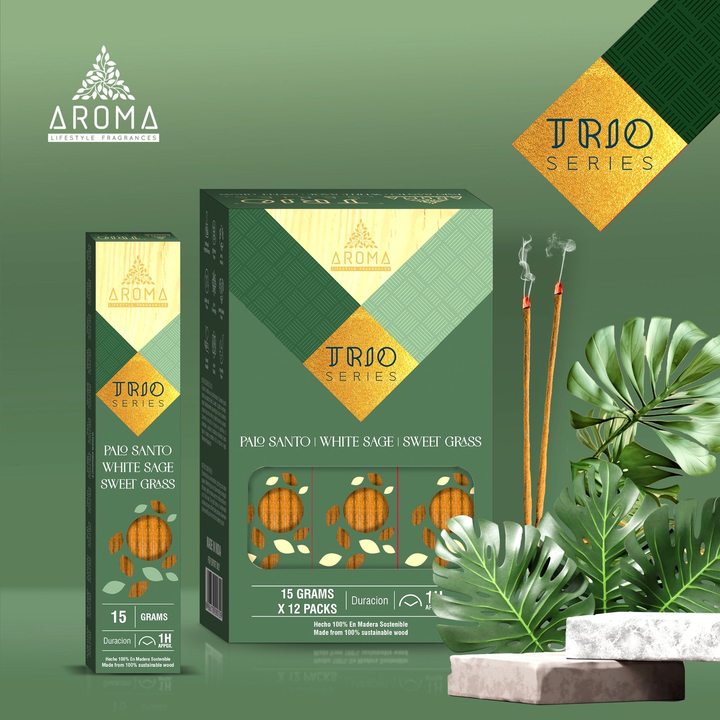 AROMA - Incienso Trio