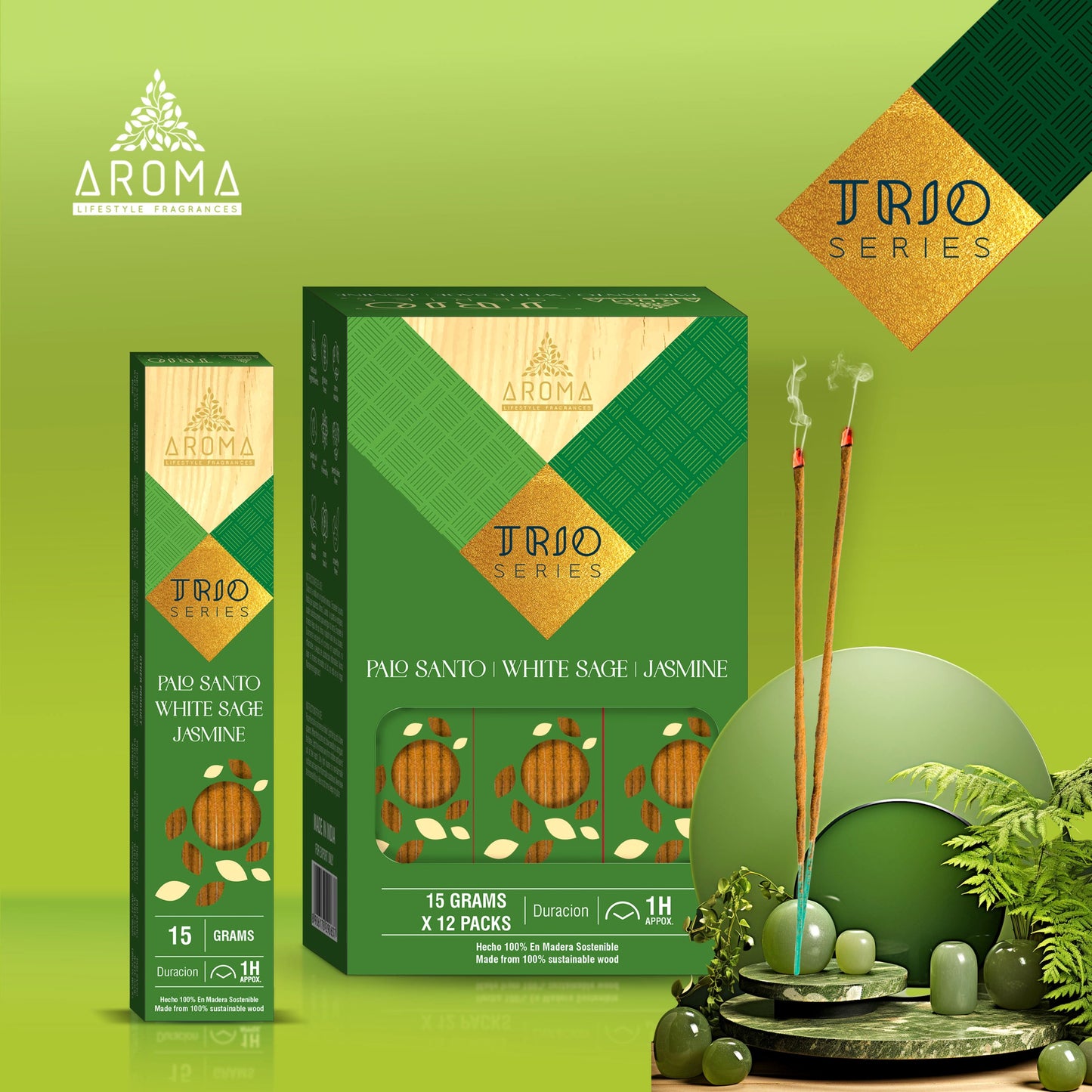 AROMA - Incienso Trio