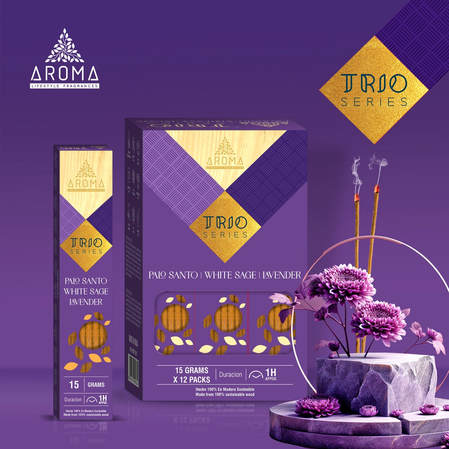 AROMA - Incienso Trio