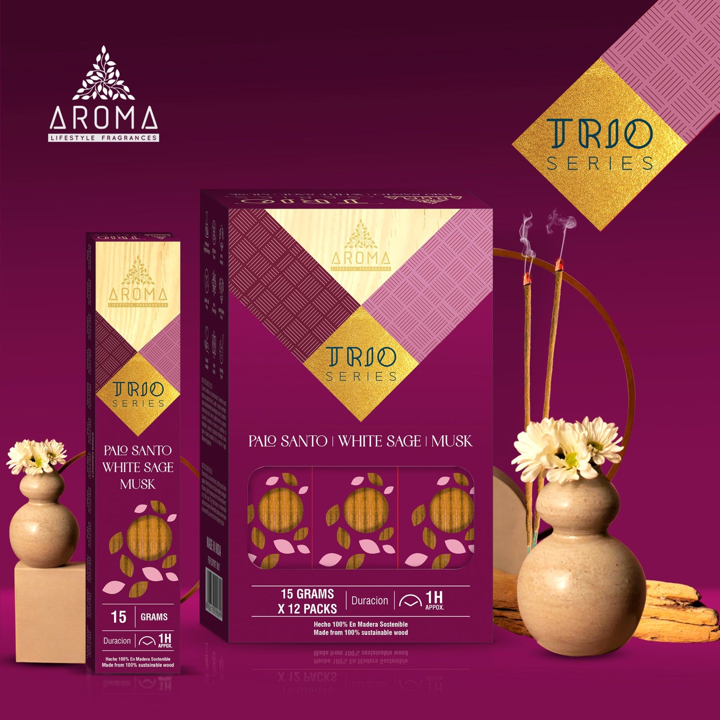 AROMA - Incienso Trio