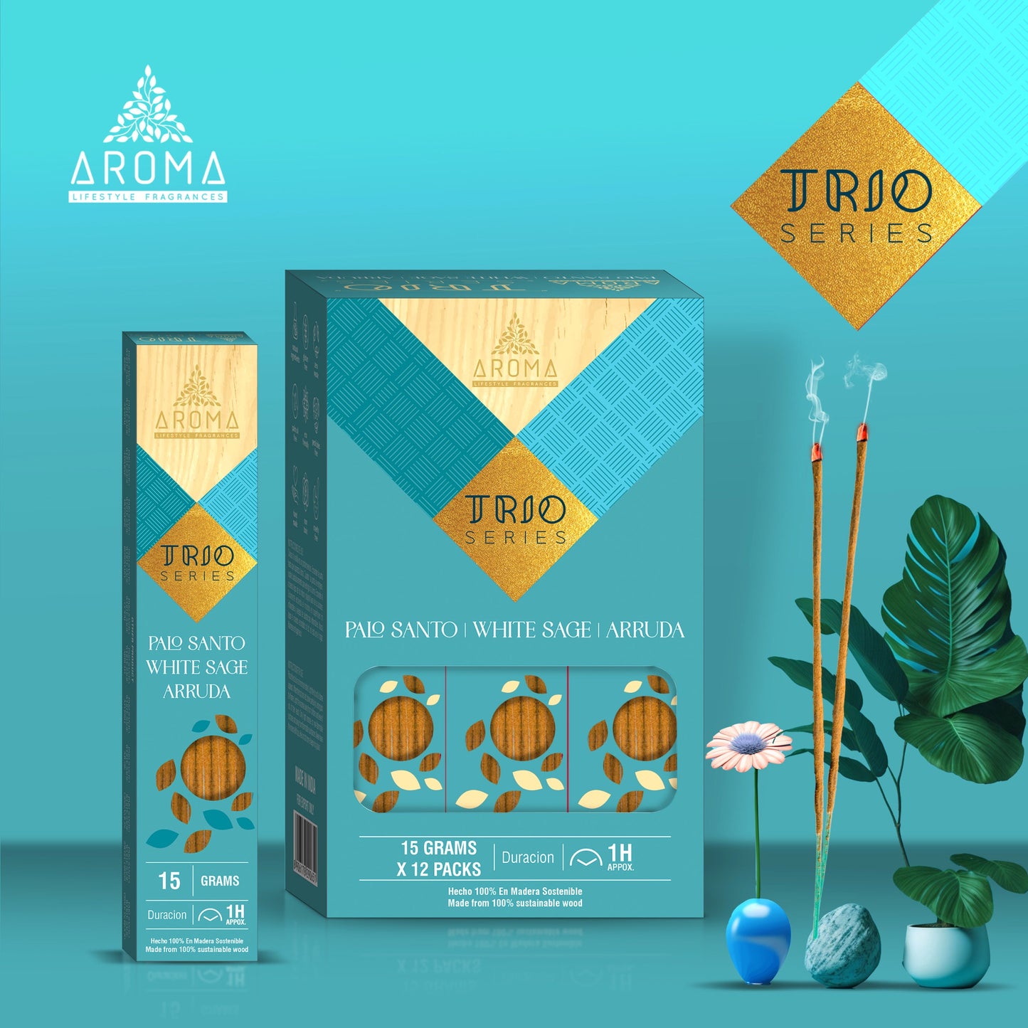 AROMA - Incienso Trio