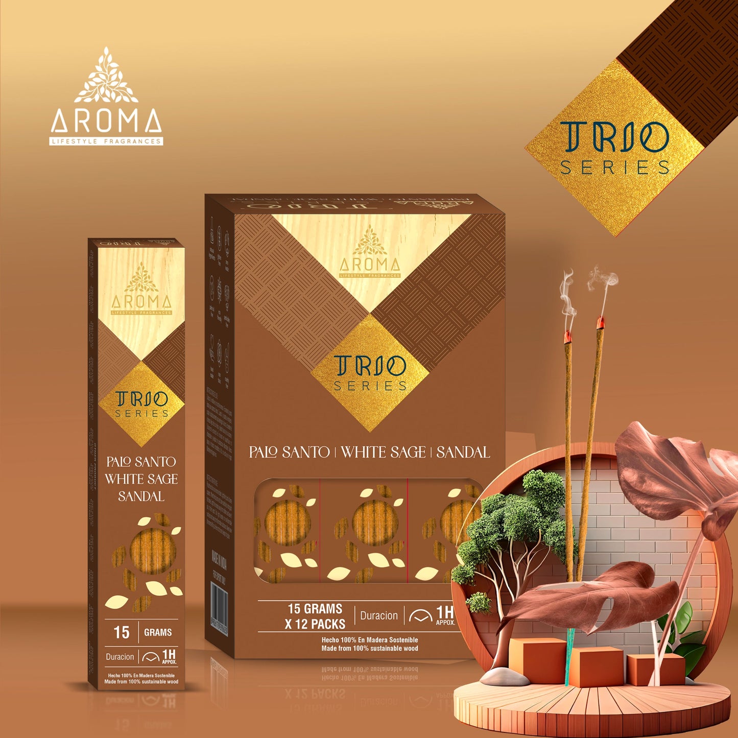 AROMA - Incienso Trio